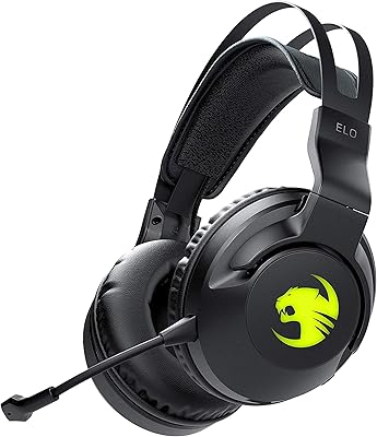 Casque de jeu sans fil roccat elo elo airpc 7.1, casque à son