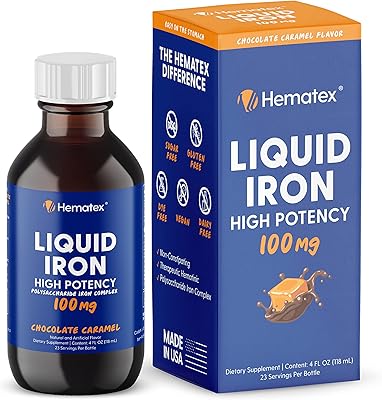 Suppléments de fer liquide hematix pour adultes de lorenz pharmaceuticals - supplément