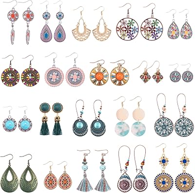 20 paires de boucles d'oreilles bohème dauphine boucles d'oreilles pendantes vintage boucles d'oreilles boho ensemble boucles d'oreilles pendantes en alliage boucles d'oreilles longues boho pour femmes. Chez DIAYTAR COTE D'IVOIRE, les clients peuvent trouver tout ce dont ils ont besoin en un seul endroit. La boutique en ligne met en avant plus de 300 000 références pour une expérience d'achat unique et pratique.