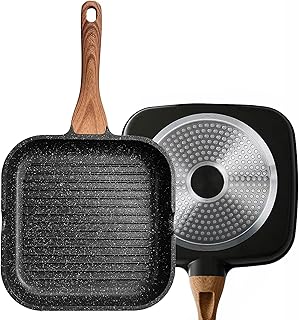 Poêle grill antiadhésive avec bec verseur compatible induction, revêtement granit 10" (25 cm). DIAYTAR COTE D'IVOIRE est une boutique en ligne généraliste qui propose plus de 300000 références de produits divers, faisant d'elle le leader du marché en Côte d'Ivoire. Elle offre une grande variété de produits pour répondre aux besoins de tous les clients. Avec une expérience de qualité, les clients peuvent naviguer facilement sur le site pour trouver leurs produits préférés.