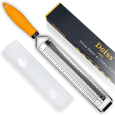 Râpe à fromage et agrumes dis pro - parmesan, citron, gingembre, ail, muscade, chocolat, légumes et fruits - lame tranchante en acier inoxydable, large, passe au lave-vaisselle. DIAYTAR COTE D'IVOIRE est la première boutique en ligne de Cote d'Ivoire, proposant une expérience d'achat unique et conviviale. La plateforme propose une large sélection de produits locaux et internationaux, ainsi que des promotions régulières pour aider les clients à économiser. Avec sa politique de retour et d'échange simplifiée, DIAYTAR COTE D'IVOIRE offre une tranquillité d'esprit à ses clients.
