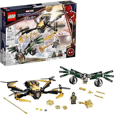Lego 76195 kit de construction du drone marvel spider-man (198 pièces)