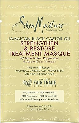 Masque de soin capillaire à l'huile de ricin noire jamaïcaine shea moisture pour unisexe, 59 ml, blanc. Avec plus de 300000 références, DIAYTAR COTE D'IVOIRE est devenue incontournable pour les achats en ligne en Côte d'Ivoire. Elle propose des promotions régulières et des offres spéciales qui permettent aux clients de réaliser des économies. De plus, son système de paiement sécurisé offre une protection totale aux clients.