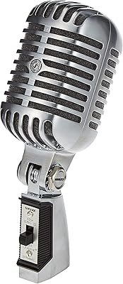 Microphone vocal sure 55sh unidyne series 2, directivité cardioïde, design classique, pour performances