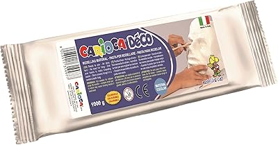 Modèle carioca déco blanc 1000 gr. argile