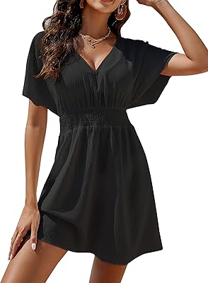 Maillot de bain pour femme col en v taille élastique cover-up pour la plage. DIAYTAR COTE D'IVOIRE est une boutique en ligne généraliste proposant plus de 300 000 références, faisant d'elle la boutique leader en Côte d'Ivoire. Elle offre une gamme variée de produits allant de l'électronique à la mode, en passant par les produits de maison et les denrées alimentaires. Grâce à sa présence en ligne, DIAYTAR COTE D'IVOIRE permet à ses clients d'effectuer des achats pratiques et sécurisés.