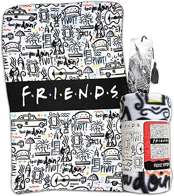 Couverture polaire friends - couverture friends pour enfants et adolescents pour garçons