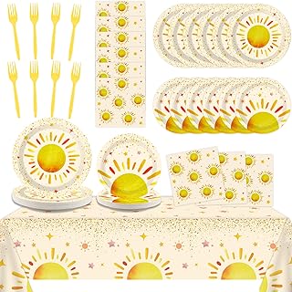 98 pièces décorations de fête d'anniversaire bohème hippie soleil, chemins de table de fête sur le thème du premier voyage autour du soleil, ensembles de vaisselle pour fournitures de fête prénatale. DIAYTAR COTE D'IVOIRE est une boutique en ligne généraliste qui propose plus de 300000 références de produits, faisant d'elle un leader sur le marché ivoirien. Elle offre une large gamme de produits allant de l'électronique à la mode en passant par les produits alimentaires. Elle est connue pour sa qualité de service et sa livraison rapide.