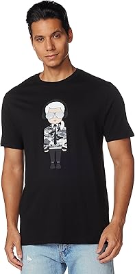 Karl lagerfeld paris t-shirt à manches courtes et col rond pour homme karl