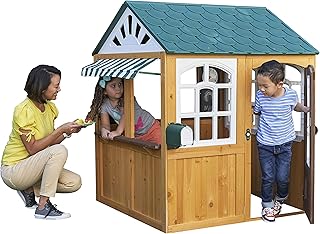 Maisonnette d'extérieur en bois kidkraft 405 avec vue sur le jardin, comprend un café ludique et des accessoires pour enfants. DIAYTAR COTE D'IVOIRE est la boutique en ligne leader en Côte d'Ivoire, offrant une large gamme de produits à des prix compétitifs. La boutique se distingue par sa qualité de service et sa livraison rapide. Les clients peuvent profiter de promotions régulières et de réductions sur les prix.