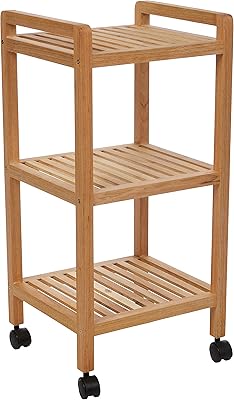 Chariot de salle de bain winko home de norvège, en bois de noyer