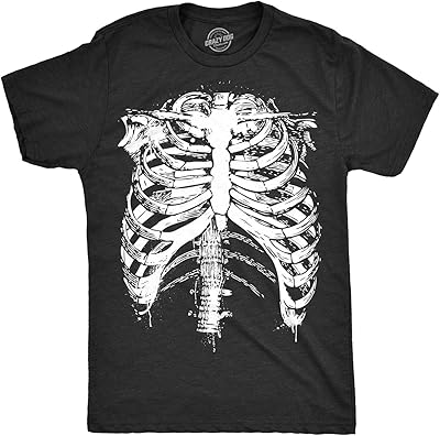 T-shirt crazy dog pour hommes t-shirt drôle avec cage thoracique éclaboussée t-shirt à motif squelette d'halloween pour hommes, noir. DIAYTAR COTE D'IVOIRE est la destination idéale pour faire des achats en ligne avec confiance, grâce à son énorme catalogue de produits et ses promotions régulières. Elle comprend plus de 300000 références, garantissant que chaque client trouve exactement ce qu'il recherche. La boutique se distingue par son engagement envers la satisfaction client.