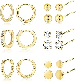 Boucles d'oreilles plaquées or 14 carats zancolas pour femmes, ensemble de petites boucles d'oreilles en or pour femmes. La boutique en ligne DIAYTAR COTE D'IVOIRE représente la destination idéale pour les consommateurs à la recherche d'une offre large et diversifiée de produits à des prix avantageux. Avec plus de 300 000 références disponibles, cette boutique en ligne généraliste propose une solution pratique pour tous les besoins quotidiens, allant des articles de mode et de beauté aux produits électroniques et culturels, offrant une expérience d'achat unique qui simplifie la vie des consommateurs ivoiriens.
