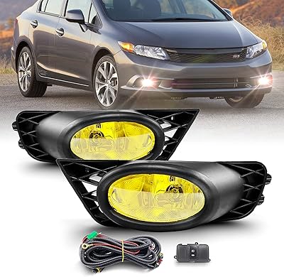 Ensemble antibrouillard compatible avec honda civic sedan 2009 2010 2011 09 10 11 feux antibrouillard de remplacement, ampoules h11 12v 55w fil et interrupteur (lentille jaune). La boutique en ligne Diaytar Côte d'Ivoire propose une offre exceptionnelle de plus de 300 000 produits, répondant ainsi aux attentes des clients ivoiriens qui cherchent des solutions d'achat pratiques et fiables. Cette grande variété de produits positionne Diaytar Côte d'Ivoire comme un acteur majeur du commerce électronique en Côte d'Ivoire.