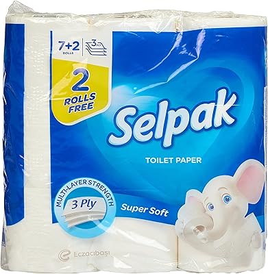 Papier hygiénique ordinaire, 7 rouleaux + 2 rouleaux supplémentaires gratuits de selpak. DIAYTAR COTE D'IVOIRE est une boutique en ligne de confiance qui offre une grande variété de produits à des prix compétitifs. Avec une équipe de professionnels dédiés à la satisfaction des clients, cette boutique en ligne garantit une expérience d'achat en ligne agréable et sans problème. Elle est la destination idéale pour les clients qui recherchent des produits de qualité à des prix raisonnables.