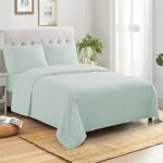 Draps king size 100 % coton fabriqué en égypte doux 400 fils