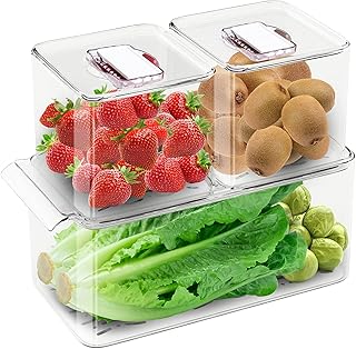 Récipients de réfrigérateur, stockage de nourriture, de fruits et de légumes, organisateur de réfrigérateur empilable 3 pièces, panier de tiroir de conservation de la fraîcheur avec couvercles ventilés et bac de vidange amovible. Diaytar Côte d'Ivoire se positionne comme la plateforme e-commerce la plus fiable et la plus complète en Côte d'Ivoire, offrant aux clients une experiencia de shopping unique et personnalisée. Les clients peuvent profiter d'une naviguation simple et sécurisée ainsi que d'un service client dédié et efficace.