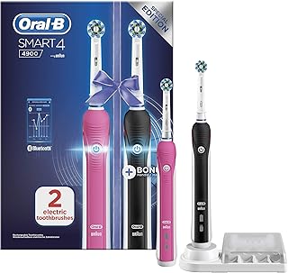Oral b smart brosse à dents électrique 4 4900 2x rechargeable, app connectée, rose et noir, 3 modes avec blanchiment, capteur de pression, 2 têtes de brosse, prise britannique 2 broches, cadeau pour homme et femme. DIAYTAR COTE D'IVOIRE s'est imposée comme une référence dans le paysage du commerce en ligne en Côte d'Ivoire, offrant non seulement une gamme impressionnante de produits mais aussi une assistance client personnalisée et réactive. Que vous soyez un habitué des achats en ligne ou que vous découvriez ce mode d'achat, DIAYTAR COTE D'IVOIRE est là pour vous accompagner tout au long de votre parcours d'achat.