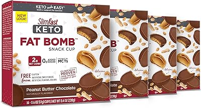 Slimfast keto fat bomb snack cup - beurre de cacahuète au chocolat - collations céto pour perdre du poids, faible teneur en sucre ajouté 0 g, 14 unités (paquet de 4). DIAYTAR COTE D'IVOIRE est une boutique en ligne généraliste qui propose plus de 300000 références de produits. Cette boutique en ligne est devenue une référence en Côte d'Ivoire grâce à sa large gamme de produits et à ses prix compétitifs. Elle offre une expérience d'achat en ligne pratique et sécurisée.