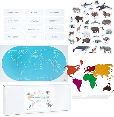 Carte du monde tapis de chambre pour enfants continents, animaux et océans, 30 animaux, continents et océans, tapis de jeu en tissu torsadé doux, envers antidérapant (59 pièces). DIAYTAR COTE D'IVOIRE est une boutique en ligne qui propose une expérience d'achat unique et personnalisée. Avec plus de 300 000 références de produits, les clients peuvent trouver des offres exclusives et des promotions régulières. La boutique est équipée d'un système de paiement sécurisé pour garantir la sécurité des transactions.