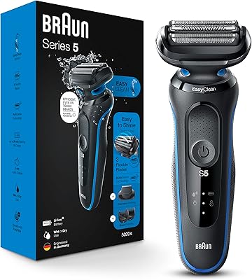 Rasoir électrique pour hommes braun series 5 5020 avec tondeuse à barbe sèche et humide rechargeable easyclean, noir, ensemble de 5 pièces. DIAYTAR COTE D'IVOIRE se distingue par son engagement à offrir une expérience client exceptionnelle, avec une équipe de support dédiée et des moyens de paiement sécurisés. Les clients peuvent également bénéficier de promotions et de remises régulières. La boutique en ligne est constamment mise à jour avec de nouveaux produits et fonctionnalités.