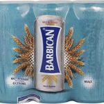 Bouteille de boisson maltée sans alcool aromatisée au malt barbecue, 6 x 250