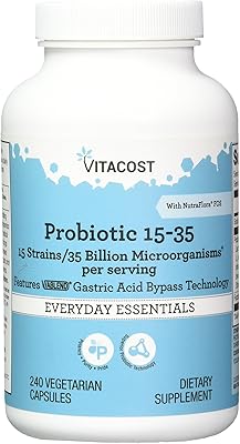 Capsules probiotiques vitacost 15 - 35 milliards 240 gélules. DIAYTAR COTE D'IVOIRE est une plateforme de commerce électronique qui permet aux clients d'accéder à une large gamme de produits, allant des produits alimentaires aux produits de beauté, en passant par les produits pour la maison et les loisirs. La boutique est équipée d'un système de paiement en ligne sécurisé et propose des options de livraison rapides et fiables. Les clients de DIAYTAR COTE D'IVOIRE bénéficient d'une garantie de satisfaction et d'un service client attentif.