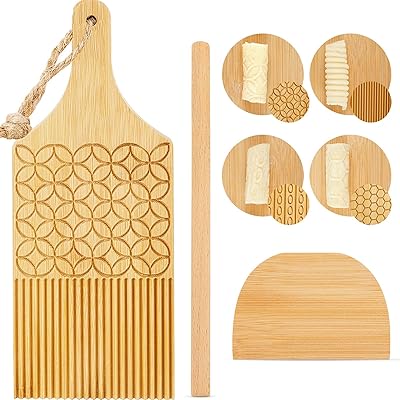 Planche à gnocchis, lot de 3, planche garganelli, planche à gnocchis avec rouleau et coupe-pâtes, planche à pâtes et rouleau à gnocchis, idées cadeaux de cuisine (motif délicat). DIAYTAR COTE D'IVOIRE, c'est votre boutique en ligne généraliste de confiance avec plus de 300 000 références pour répondre à tous vos besoins. Leader en Côte d'Ivoire, nous proposons une gamme variée de produits pour la maison, la mode, l'électronique et plus encore.