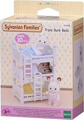 Sylvanian families lits superposés triples. DIAYTAR COTE D'IVOIRE est une boutique en ligne généraliste qui propose plus de 300 000 références de produits, faisant d'elle la boutique leader en Côte d'Ivoire. Avec une large sélection de produits, les clients peuvent trouver tout ce dont ils ont besoin en un seul endroit. DIAYTAR COTE D'IVOIRE offre une expérience de shopping en ligne pratique et fiable.