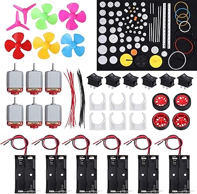 Kit de moteur à courant continu jostick 6 pièces, mini moteur électrique 1,5 3 v 24 000 tr/min avec 86 engrenages en plastique, gm004-gm031s,. La boutique en ligne DIAYTAR COTE D'IVOIRE propose une expérience d'achat unique et personnalisée à ses clients. Avec plus de 300 000 références de produits, les clients peuvent trouver tout ce dont ils ont besoin, du divertissement aux produits de tous les jours. Les équipes de DIAYTAR COTE D'IVOIRE sont à l'écoute des clients pour répondre à leurs besoins et leur offrir un service de qualité.