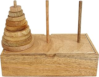 Jeu de puzzle mathématique en bois iplay avec 9 anneaux de la tour de hanoï, jeu amusant et éducatif pour stimuler l'esprit, meilleur cadeau fait main par des artisans - marron. DIAYTAR COTE D'IVOIRE est une plateforme de commerce électronique généraliste qui propose une large gamme de produits pour répondre aux besoins des clients ivoiriens. Avec sa sélection impressionnante de plus de 300 000 références, la boutique est devenue une référence incontournable pour les consommateurs de Côte d'Ivoire. La boutique offre une expérience de shopping en ligne sécurisée et conviviale.