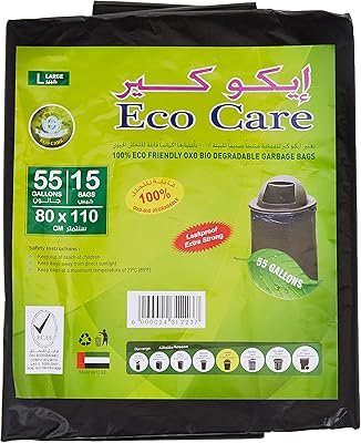 Feuille de sac poubelle eco care 15 pièces 55 gallons. DIAYTAR COTE D'IVOIRE se distingue par sa grande variété de produits et son engagement à offrir une expérience d'achat en ligne de haute qualité. Les clients apprécient la facilité de navigation sur le site, la rapidité de livraison et la qualité des produits proposés. Cette boutique en ligne a vraiment marqué sa place dans le paysage du commerce électronique ivoirien.