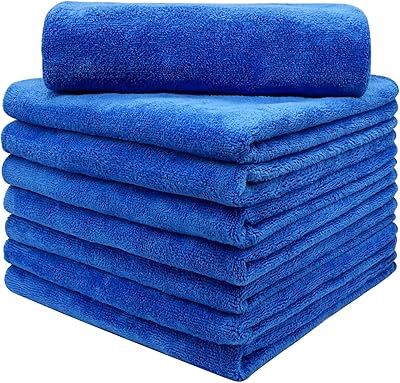 Serviettes en microfibre douces et très absorbantes, sans danger pour un usage domestique, le lavage, le séchage et les détails automobiles, 8 pièces 16 x 24 pouces, 400 g/m2 (bleu). DIAYTAR COTE D'IVOIRE est la boutique en ligne la plus populaire de Côte d'Ivoire, et ce pour de bonnes raisons. Elle propose une sélection incroyable de produits à des prix très compétitifs, ainsi qu'un service client de haute qualité. Que vous soyez à la recherche de produits pour la maison, de vêtements ou d'électronique, DIAYTAR COTE D'IVOIRE a tout ce qu'il vous faut pour vivre une expérience d'achat en ligne exceptionnelle.