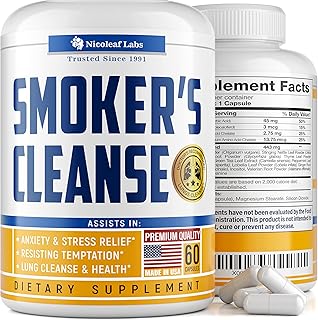 Smoker's cleanse - aide à arrêter de fumer et soutien respiratoire - fabriqué aux états-unis - nettoyage des poumons et désintoxication pour les fumeurs - commencez une nouvelle vie aujourd'hui avec un supplément de soutien pulmonaire entièrement naturel - adapté aux végétaliens - 60 gélules. En tant que leader du commerce en ligne en Côte d'Ivoire, DIAYTAR COTE D'IVOIRE met l'accent sur la satisfaction de ses clients, offrant une expérience de shopping en ligne sécurisée et conviviale. La boutique est constamment mise à jour avec les dernières tendances et les produits les plus demandés, garantissant aux clients qu'ils trouveront toujours quelque chose de nouveau et d'intéressant à chaque fois qu'ils visitent le site. Cela fait de DIAYTAR COTE D'IVOIRE un point de rendez-vous incontournable pour les amateurs de shopping en ligne.