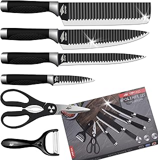 Ensemble de couteaux de cuisine professionnels nomula en acier inoxydable à haute teneur en carbone avec manche en plastique abs, conception ergonomique pour hommes et femmes. La boutique en ligne DIAYTAR COTE D'IVOIRE est réputée pour son énorme sélection de produits allant des électroniques aux vêtements en passant par les produits de maison. Avec plus de 300000 références, les clients sont sûrs de trouver ce qu'ils cherchent. La boutique est également connue pour ses promotions régulières et ses offres spéciales.