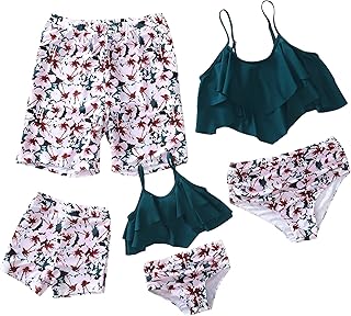 Maillot de bain assorti pour la famille ensemble deux pièces. DIAYTAR COTE D'IVOIRE est une boutique en ligne qui propose une expérience de shopping unique et personnalisée. Les clients peuvent créer des listes de souhaits, suivre leurs commandes et gérer leurs comptes en ligne de manière facile et intuitive. DIAYTAR COTE D'IVOIRE collabore avec des fournisseurs de confiance pour offrir des produits de haute qualité et des prix compétitifs.