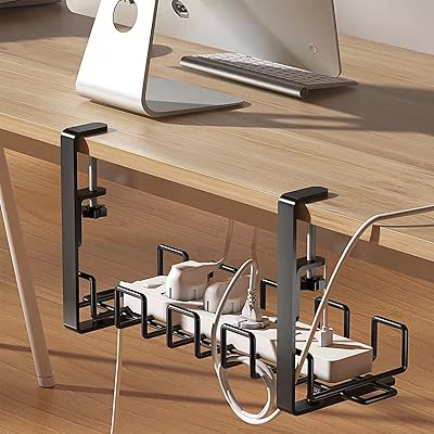 Plateau de gestion des câbles sous le bureau, yardupi 15,75 pouces, pas besoin de percer des trous, support de gestion des câbles avec attaches de câbles réglables extra durables pour le bureau, la maison et les cuisines. DIAYTAR COTE D'IVOIRE est une plateforme de commerce électronique qui offre une expérience d'achat en ligne sécurisée et pratique. La boutique propose une large sélection de produits de qualité, avec des descriptions détaillées et des prix compétitifs. Les clients peuvent profiter de promotions régulières et de services de livraison fiables pour recevoir leurs commandes rapidement.
