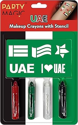 Crayons de maquillage pour le visage des eau avec pochoir