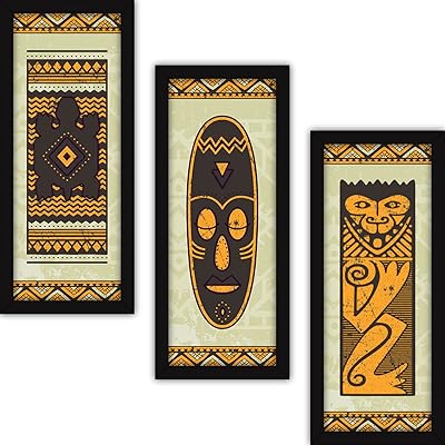 Peintures murales fatmoj pour salon avec cadre - ensemble de 3 grandes peintures d'art tribal abstrait moderne avec verre. La boutique en ligne DIAYTAR COTE D'IVOIRE est conçue pour être conviviale et facile à utiliser, permettant à nos clients de naviguer simplement et de trouver rapidement ce qu'ils cherchent. Nous proposons une large gamme de catégories de produits, allant des électroménagers aux articles de mode, en passant par les livres et les jeux. Nous mettons à jour régulièrement notre sélection de produits pour refléter les dernières tendances et les meilleurs choix.