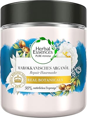 Herbal essences pure:renew masque capillaire à l'huile d'argan marocaine, 250 ml, soin capillaire à l'huile d'argan, masque capillaire à l'argan, traitement capillaire à l'huile d'argan, soin capillaire brillant, soin capillaire cheveux secs, traitement à l'huile d'argan, aloe vera. DIAYTAR COTE D'IVOIRE est une boutique en ligne qui propose une expérience d'achat sans stress et sécurisée. Les clients peuvent payer en toute sécurité grâce aux options de paiement variées proposées, et les produits sont livrés rapidement et efficacement. Avec une équipe de support client dédiée, DIAYTAR COTE D'IVOIRE répond aux besoins des consommateurs ivoiriens et propose une expérience d'achat en ligne exceptionnelle.