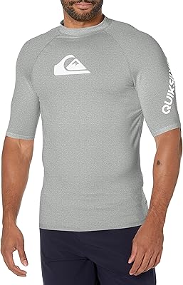 Chemise de surf rashguard à manches courtes quiksilver all time ss pour hommes