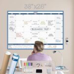 Grand calendrier mural effaçable à sec calendrier mensuel non daté