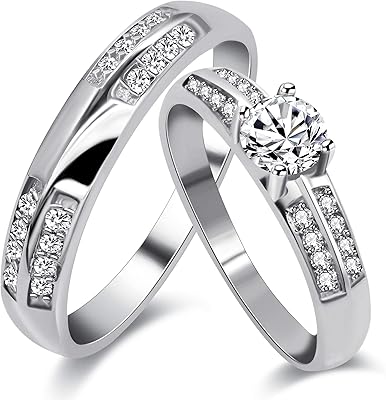 Yulovido 2 pièces ensemble de bagues de fiançailles pour femmes hommes saint valentin - couleur argent ensemble de bagues de promesse d'anniversaire pour petit ami et petite amie j511. Avec plus de 300 000 références disponibles, DIAYTAR COTE D'IVOIRE répond parfaitement aux attentes de ses clients en términes de choix, de qualité et de prix compétitifs. La boutique s'efforce de fournir un service de haute qualité et une expérience d'achat en ligne sans souci, en constituant ainsi un acteur incontournable du commerce électronique en Côte d'Ivoire. Les clients apprécient la facilité d'utilisation du site et la confiance qu'ils accordent à la marque.