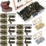 Rostark 20 ensemble de petites charnières de boîte en bronze antique, charnières à