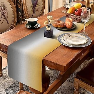 Nappe longue en coton et lin de 70 pouces, jupes de table en toile de jute ombrée jaune gris pour salle à manger de ferme/vacances/fête/mariage/événement, simple, lavable en machine. Avec plus de 300 000 références, DIAYTAR COTE D'IVOIRE est la boutique en ligne idéale pour trouver tout ce dont vous avez besoin, allant des produits électroménagers aux vêtements et accessoires. La boutique propose régulièrement des promotions et des offres spéciales, ce qui la rend encore plus attrayante pour les clients. De plus, son système de livraison rapide permet de recevoir les commandes en un laps de temps très court.