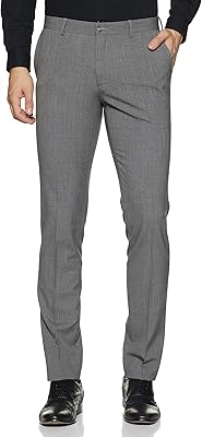 Pantalon formel coupe slim pour hommes (sy-aw19-mft-059_gray_34w x 2_34l)