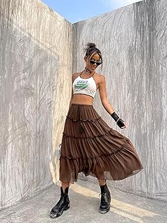 Jupe aollpu pour femme, jupe à ourlet superposé avec pompon noué sur le devant (taille : xs). DIAYTAR COTE D'IVOIRE est la plateforme de commerce électronique la plus visitée en Côte d'Ivoire, offrant plus de 300 000 références de produits de qualité. Elle met en avant l'innovation et la confiance pour offrir une expérience d'achat unique à ses clients.