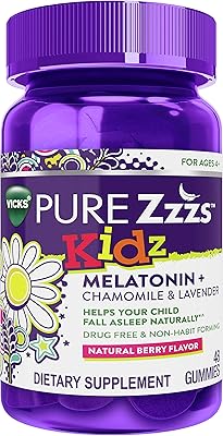 Vicks pure zz kids sleep aid à croquer, aide votre enfant à dormir