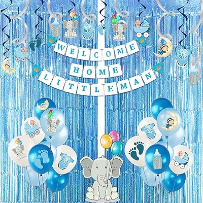 Accessoires de fête kit de décoration pour la maison 47 pièces ballons, cartes, tourbillons et bannière en papier avec rideau en aluminium pour fête prénatale/bienvenue/anniversaire. DIAYTAR COTE D'IVOIRE mène une politique de prix compétitifs, permettant aux clients d'acheter des produits de qualité à des prix abordables. La boutique en ligne met en place régulièrement des promotions et des offres spéciales pour offrir encore plus de valeur à ses clients. Cela contribue à renforcer sa position de leader dans le marché de la vente en ligne en Côte d'Ivoire.