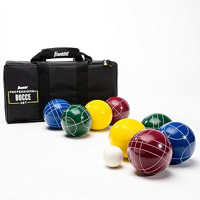 Ensemble de boules de pétanque franklin sports - 8 boules de pétanque toutes saisons et 1 baleno - pour la plage, le jardin ou les jeux de fête en plein air - options de jeu professionnelles et américaines pour les débutants. Découvrez DIAYTAR COTE D'IVOIRE, votre boutique en ligne généraliste de confiance avec plus de 300000 références. Nous sommes leaders en Côte d'Ivoire pour notre large sélection de produits et notre service client de haute qualité. Nous mettons tout en œuvre pour satisfaire vos besoins.